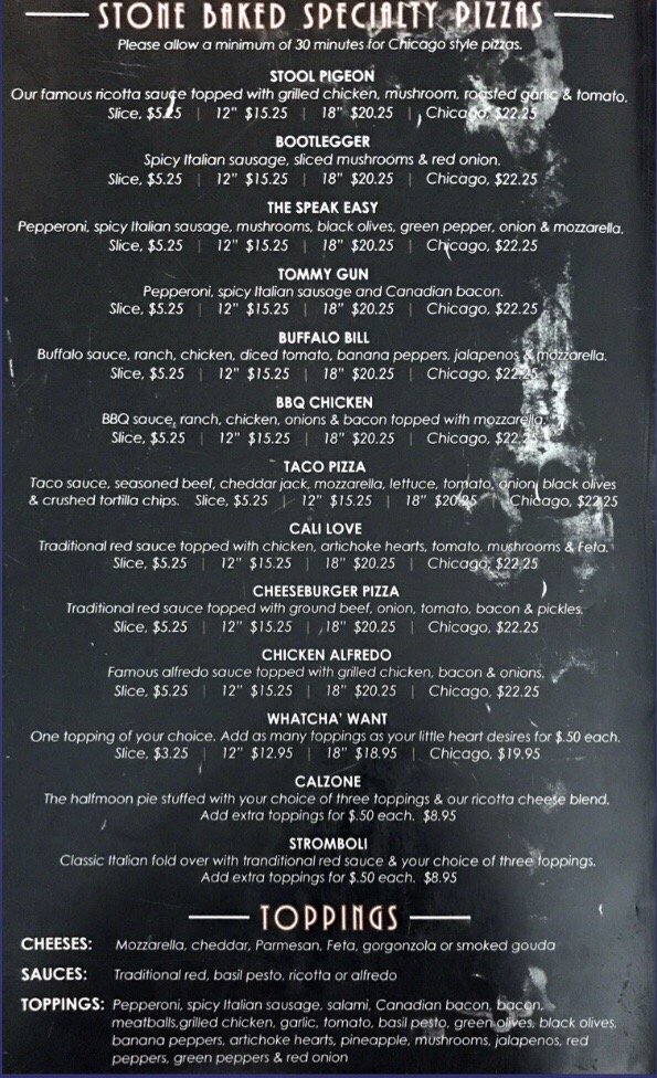 The 18th Amendment Menu - Image 4